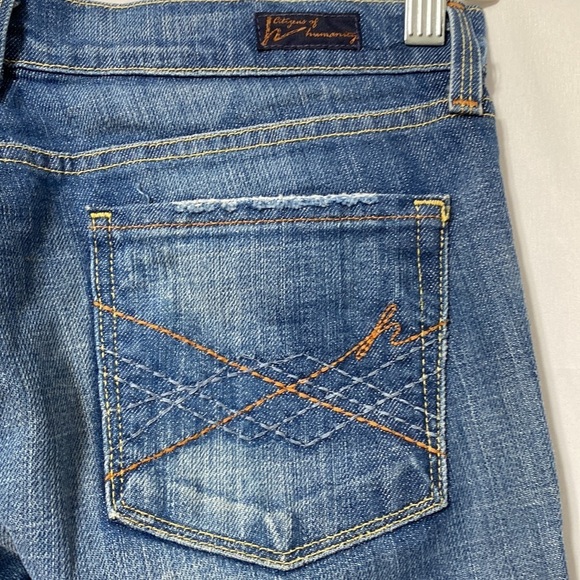 Citizens of Humanity  Elle 064 Jeans Low Bootcut Size 27 - Picture 5 of 7